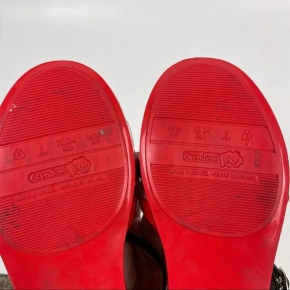 Grendene Kids Red Minnie Mickey Mouse Closed Toe Jelly Sandals Size 4 Youth - Picture 9 of 10